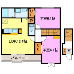 ウッドベース古城の物件間取画像